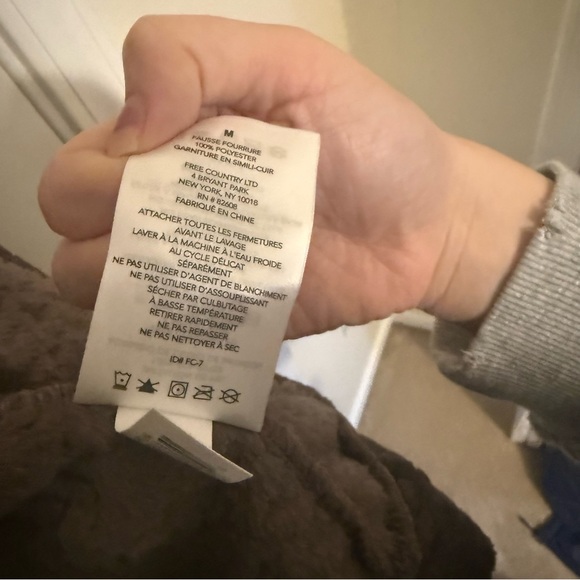 Free Country Brown Mocha Women's Cable Braided Butter Pile® Teddy Jacket - Picture 9 of 15